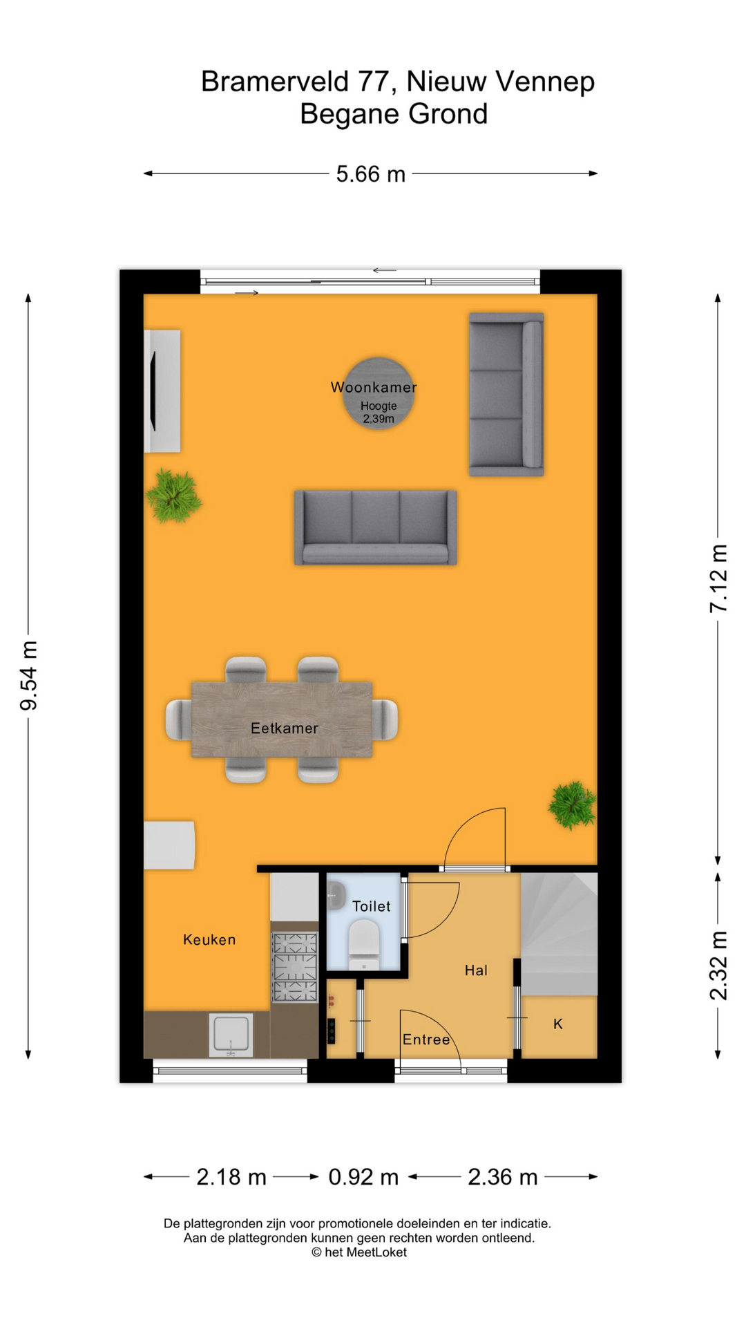 Bramerveld 77 , 2151 LA Nieuw-vennep map