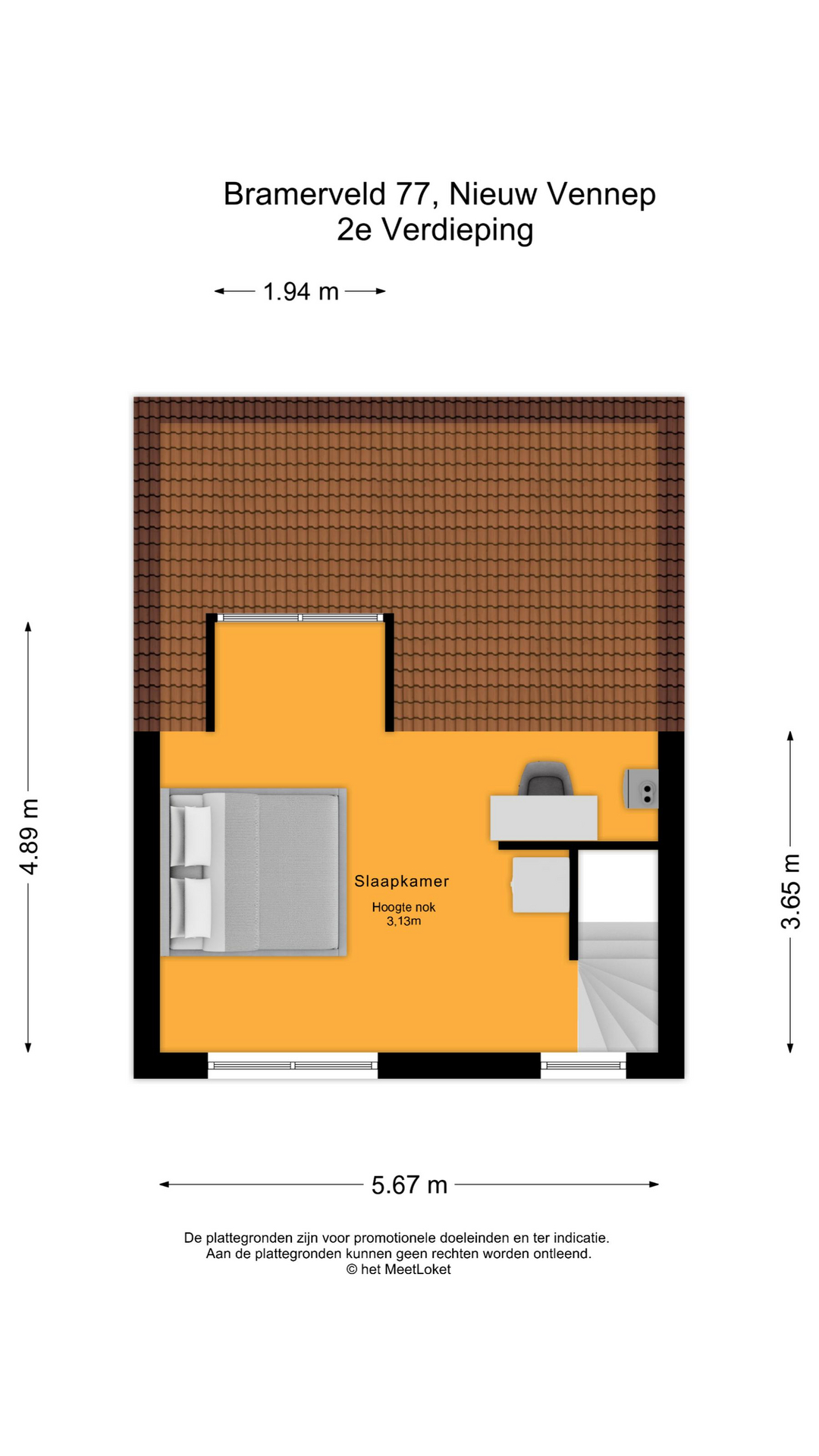 Bramerveld 77 , 2151 LA Nieuw-vennep map