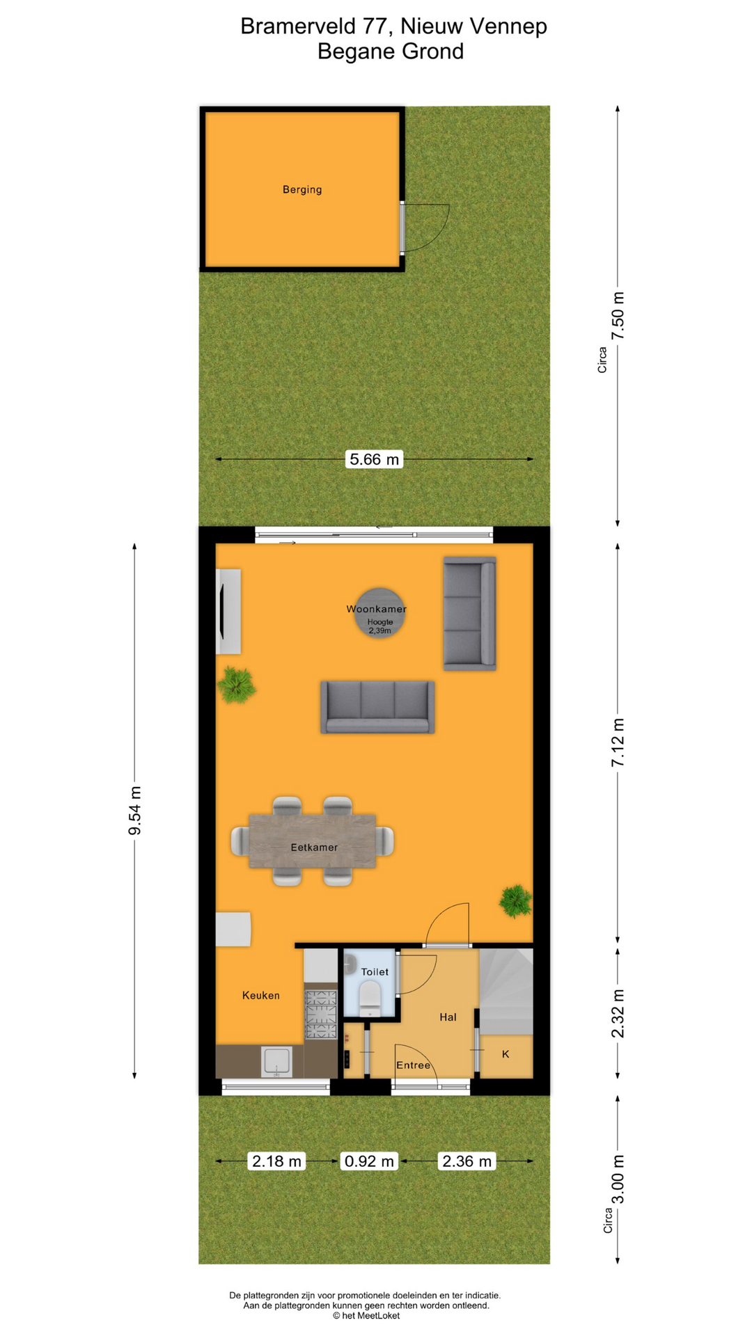 Bramerveld 77 , 2151 LA Nieuw-vennep map